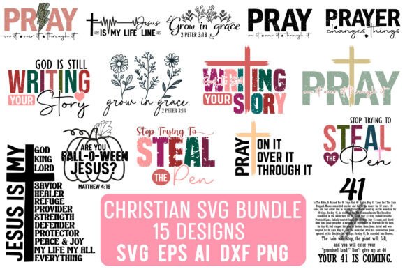 Christian SVG Bundle for T-Shirt Designs