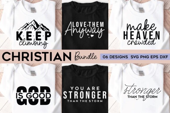 Christian SVG Bundle: T-Shirt Designs with Purpose