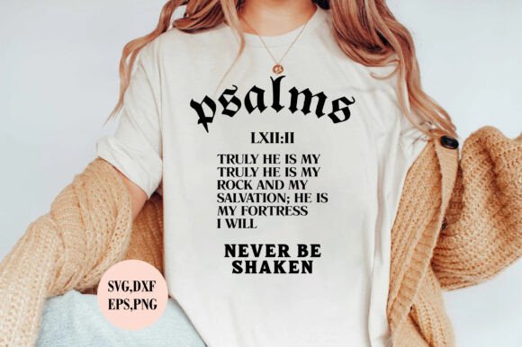 Christian Svg, Psalm Svg, Bible Verse T-Shirt Designs