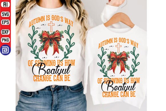 Coquette Christian Fall SVG T-shirt T-Shirt Designs