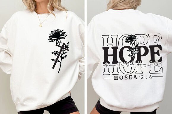 Hope SVG Christian Quote PNG for T-Shirt Designs