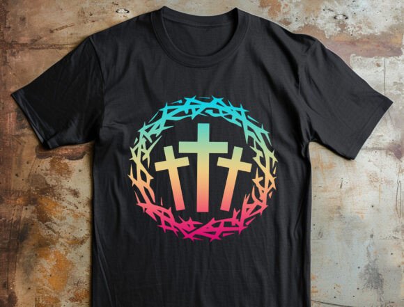 Jesus Cross SVG for T-Shirt Designs