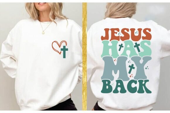 Jesus Has My Back T-shirt Design