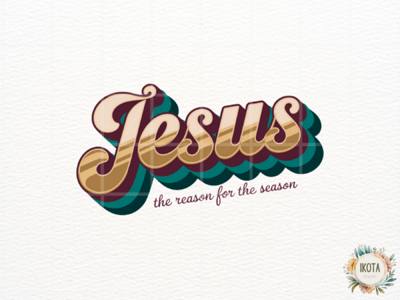 Jesus Reason for Season Festive Design T-Shirt Designs