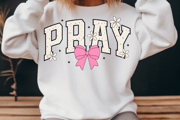 Pray Coquette Jesus Svg Png Retro T-Shirt Designs