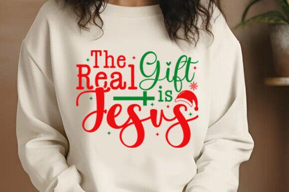 The Real Gift is Jesus SVG PNG