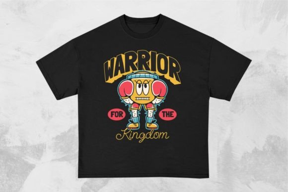Warrior for the Kingdom Christian Design T-Shirt Designs